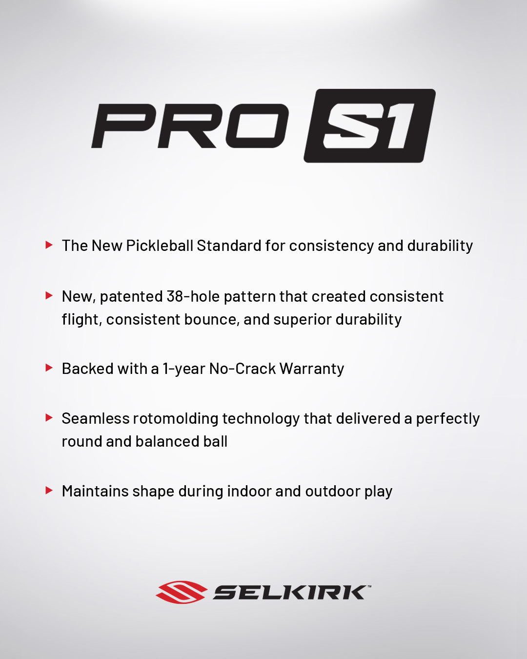 Pro S1 Pickleball - 4 Pack by Selkirk Sport