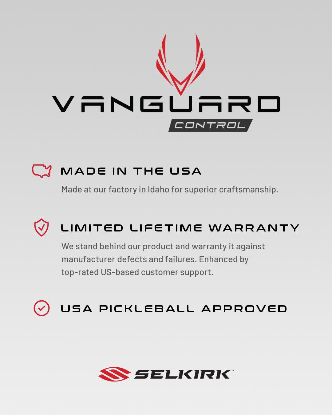 Selkirk Vanguard Control - Invikta