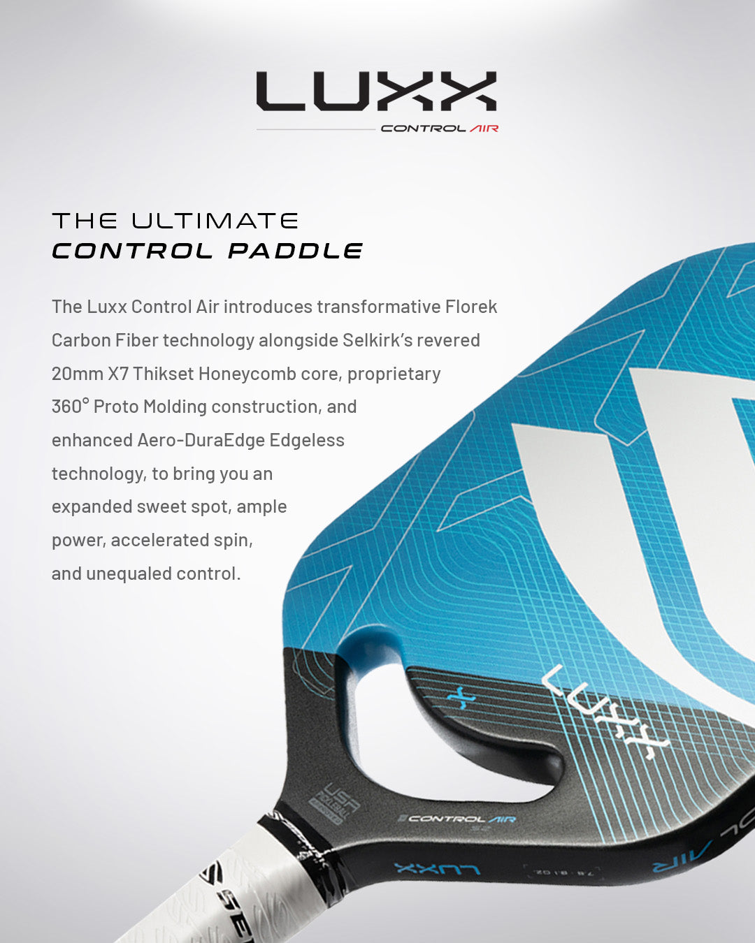 Selkirk Luxx Control Air - S2 - Pickleball Paddle by Selkirk Sport