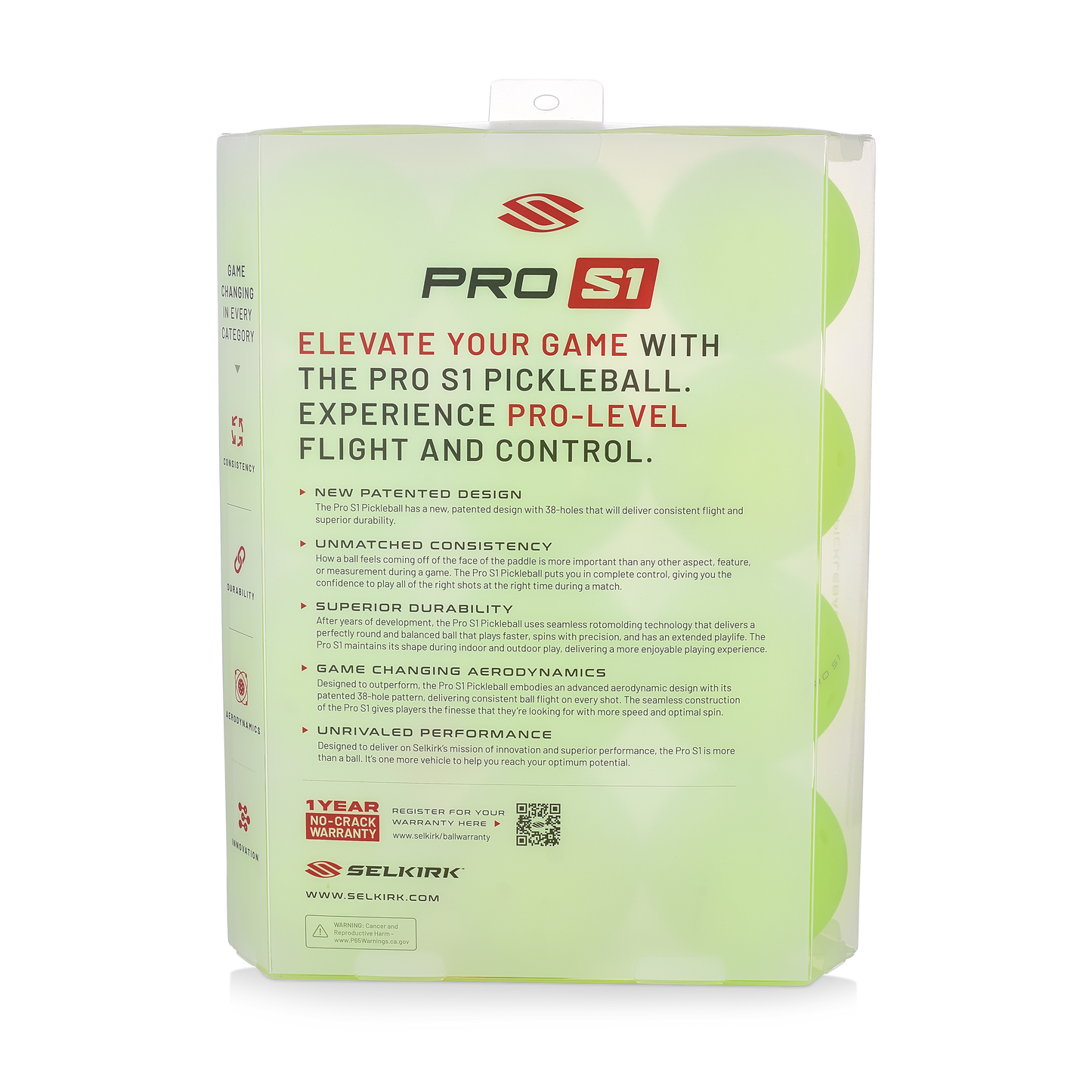 Pro S1 Pickleball - 12 Pack by Selkirk Sport