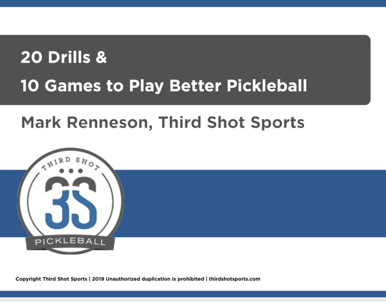 20 Drills and 10 Games to Play Better Pickleball (Digital and Hardcopy)